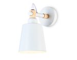 Настенный светильник со сменной лампой TR82212 WH/LW белый/светлое дерево E27 max 40W 230*130*190