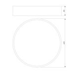 Потолочный светодиодный светильник 90318/1 белый, LED