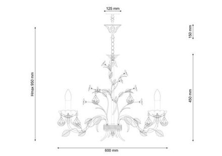 Люстра Lucia Tucci Fiori di rose 1770.6