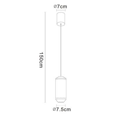 Точечный подвесной светильник Arte lamp OMICRON A1134SP-7BK, 1хLED