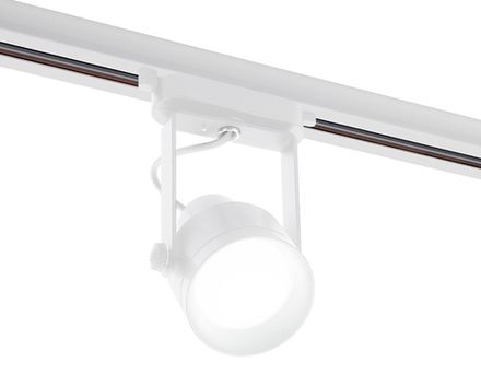 Корпус светильника трековый C6601 WH белый D60*H135mm Out122mm MR16 GU10 (насадки D60mm)