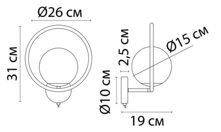 Бра Arte Lamp MATISSE A7741AP-1AB, 1хE14
