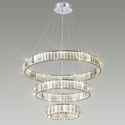 4930/88L L-VISION ODL24 611 хром/прозрачный металл/хрусталь Люстра LED 88W 4000K 10200Лм VEKIA