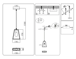 Подвесной светильник в стиле лофт TR80497 BK/LW черный/светлое дерево E14 max 60W D150*1000