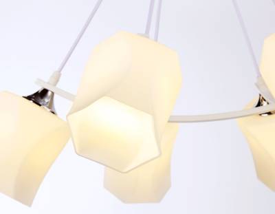 Светильник подвесной TR303159/6 WH/CH/FR белый/хром/белый матовый E27/6 max 40W D670*410