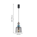 Подвес Vinglas 4342-1P, 1*E27*40W. ТМ F-Promo