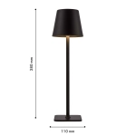 Настольная лампа Pyari 4615-1T, LED*3.5W, 265LM, 4000K, touch dimmer. ТМ F-Promo