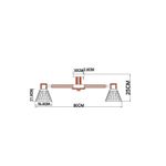 Потолочная люстра Arte lamp MELEPH A4096PL-5BR, 5хE27