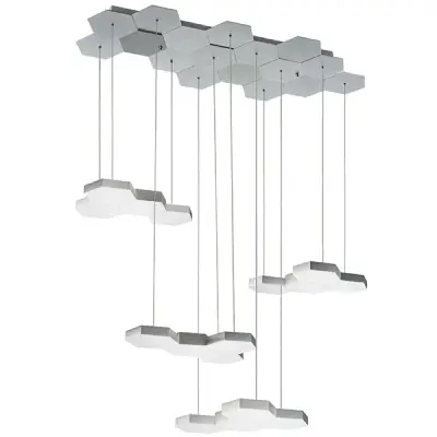 750262 Люстра подвесная FAVO LED-80W 3840LM Silver 3000K Lightstar