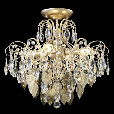 Светильник потолочный Crystal Lux ESMIRALDA PL4 GOLD 0523/104