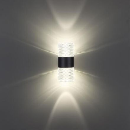359294 STREET NT24 000 черный Светильник ландшафтный настенный IP65 LED 14W 4000K  175-265V ESTIMA
