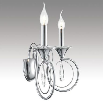 8032/2W CLASSI LN26 металл/хрусталь, хром/прозрачный Бра E14 2*40W 220V LAOKA