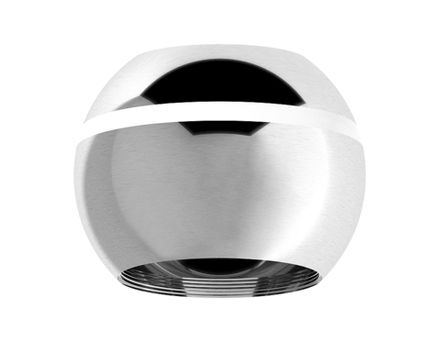 Корпус светильника накладной для насадок D60/70mm c LED подсветкой C1104 PSL серебро полированное D100*H80mm MR16 GU5.3 LED 3W 4200K