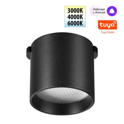 359473 SHINO NT24 120 черный Трековый смарт-светильник для низковольтного шинопровода с двумя режимами работы IP20 LED 6W 24V 3000-6000K EASY