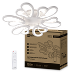 Светильник светодиодный ELEGANT IRIS 120Вт 3000-6500К 8400лм 230В 607х535х85мм с пультом ДУ бел. IN HOME 4690612051482