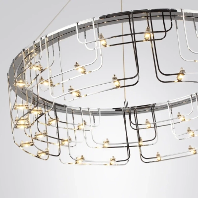 7059/44L HIGHTECH ODL26 287 светильник нерж/сталь хром IP20 LED 44W 3960Лм 3000K 220V ZAHA