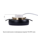 Точечный встраиваемый светильник Arte Lamp HEZE A6666PL-1BK, GU10