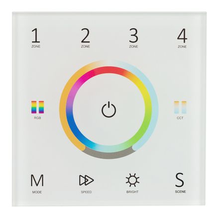 Панель Sens SMART-P67-MULTI White (230V, 4 зоны, 2.4G) (Arlight, IP20 Пластик, 5 лет)