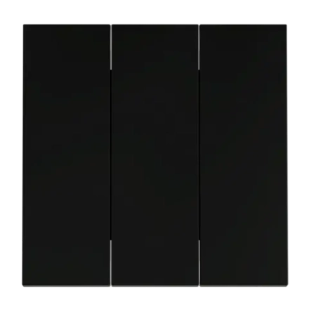 VLS000508 Клавиши для выключателя/переключателя трехклавишного, S70 (черный матовый). (ТМ Maytoni)
