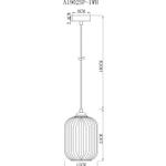 Подвесной светильник Arte Lamp ARWEN A1902SP-1WH, 1хE27