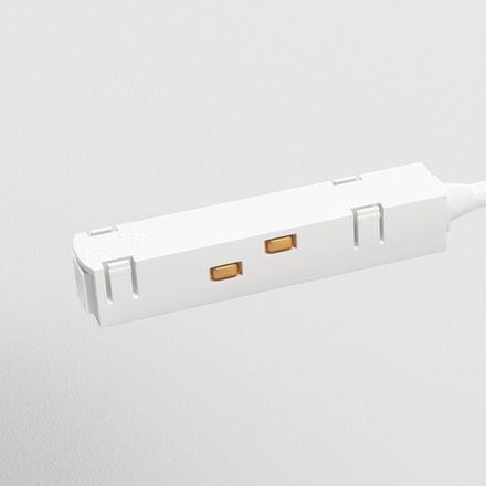 Коннектор питания угловой Gravity белый, TRA004CPC-22W. TM Maytoni