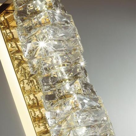 4999/10WL HALL ODL23 623 золотой/прозрачный/металл/хрусталь Бра LED 10W 4000K STRAZA