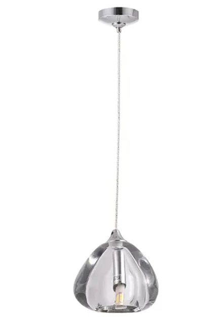Светильник подвесной Crystal Lux VERANO SP1 TRANSPARENT 3712/201