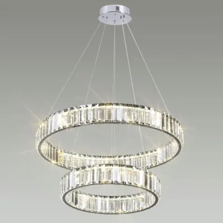 4930/60L L-VISION ODL24 593 хром/прозрачный металл/хрусталь Люстра LED 60W 4000K 7140Лм VEKIA