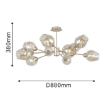 Потолочная люстра Tilda 2658-10U, 10*E14*40W. ТМ F-Promo