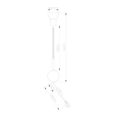 Бра Arte Lamp FALENA A3116AP-1BK, 1хE14