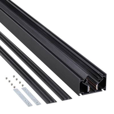 135244 SHINO NT24 139 черный Низковольтный шинопровод для монтажа в натяжной потолок 3м IP20 48V FLUM