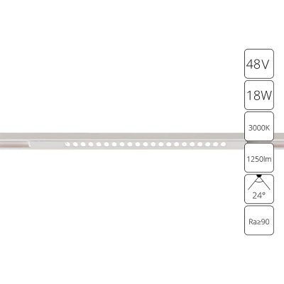 Магнитный трековый светильник Arte Lamp OPTIMA A7287PL-1WH, LED