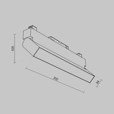 Трековый светильник Basis S35 3000K 20Вт 120°, TR013-2-20W3K-W. TM Maytoni