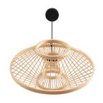 8383/1 ECO LN черный/бежевый, металл/бамбук Подвес E27 40W 220V CHAKRA