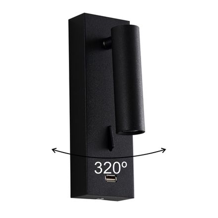 Бра Crystal Lux CLT 210W USB BL 1400/469