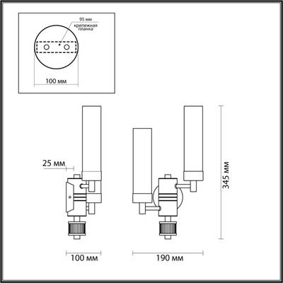 5274/2W CLASSI LN23 173 золотой Бра E14 2*40W 220V KAMILLA