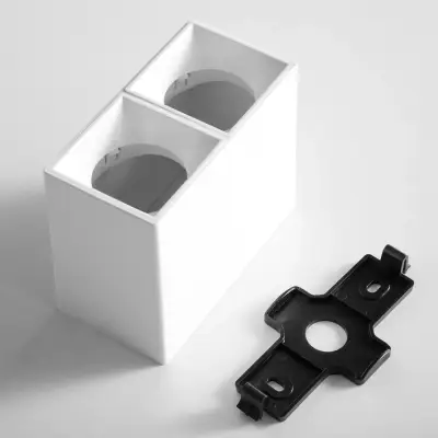 213366 Рамка (светильник) PVC д/LED-модулей 941хх и LED-ламп D50мм RULLO 2x QUAD БЕЛЫЙ Lightstar