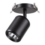 370451 SPOT NT19 316 черный Встраиваемый светильник IP20 GU10 50W 220V PIPE
