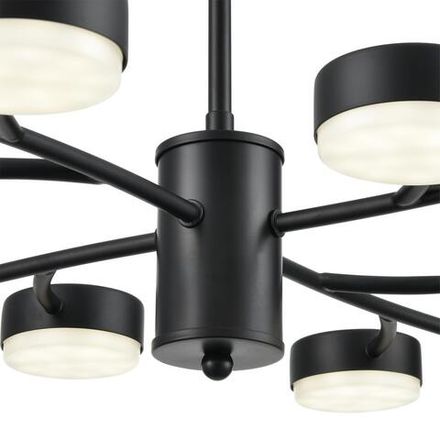 8117/12 COMFI LN26 235 черный, металл Люстра LED GX53 12*7W 220V TORINA