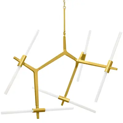 742103 Люстра STRUTTURA 10х6W (led) G9 ЗОЛОТО МАТОВЫЙ Lightstar