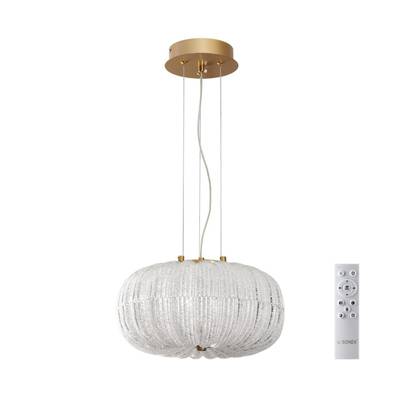 7720/24L PIKO LED SN 42 Светильник металл/стекло/прозрачный/золотой LED 24Вт 3000-6500K D300 IP20 пульт ДУ ANGELO
