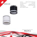53001-9.5-001LD GX53+LED3W WT светильник точ.