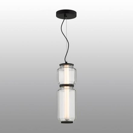 5409/20L HIGHTECH ODL_EX24 37 черный/прозрачный/металл/стекло/акрил Подвес LED 20W 3000K 1480Лм JAM