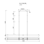 Люстра подвесная Rudeza Chrome FL1179-7PL, LED