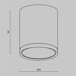 Потолочный светильник Hoop GX53х1, C086CM-GX53-MRD-BG. TM Maytoni