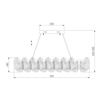 Подвесной светодиодный светильник 90376/1, LED