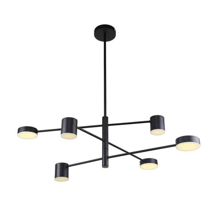 Потолочная люстра Ducan 3094-6P, 3*LED*5W + 3*LED*7W, 1464LM, 4000K. ТМ F-Promo