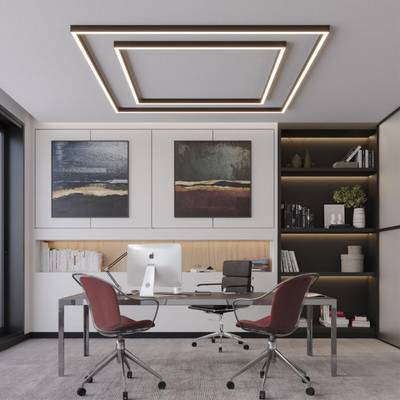 359605 OVER NT25 068 черный Светильник линейный светодиод. с переключ. цв. температуры IP20 LED 40W 220-240V 3000К\4000К\6000К FATTO