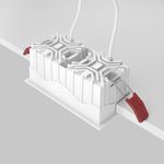 Встраиваемый светильник Alfa LED 3000K 2x10Вт 36° Dim Triac, DL043-02-10W3K-D-SQ-WB. TM Maytoni