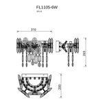 Бра Jardin FL1105-6W, G9х6